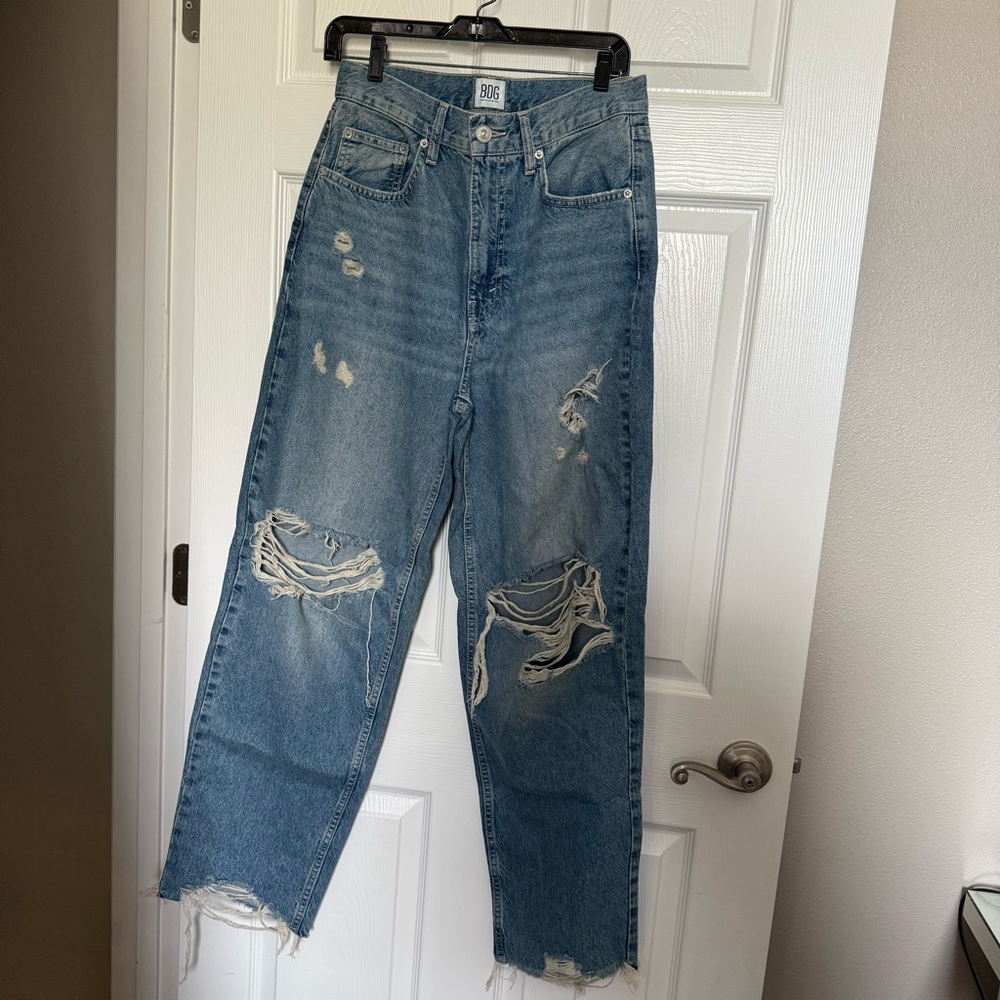 Urban Outfitters BDG High-Waisted Ripped Baggy Jeans